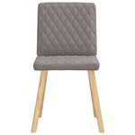 vidaXL Chaises à manger lot de 4 taupe tissu