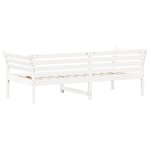 vidaXL Lit de jour sans matelas blanc 100x200 cm bois de pin massif