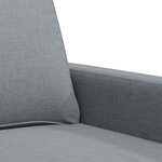 vidaXL Canapé à 2 places Gris clair 120 cm Tissu