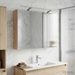 vidaXL Armoire Miroir de Salle de Bain Chêne Sonoma 100 x 14 5 x 70 cm