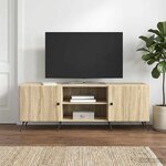 vidaXL Meuble TV Chêne Sonoma 150 x 31 x 50 cm Bois d'ingénierie