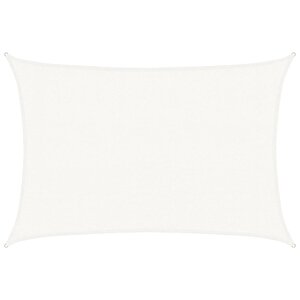 vidaXL Voile d'ombrage 160 g/m² Blanc 3x4 m PEHD