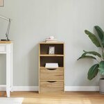 vidaXL Armoire latérale avec tiroirs ODDA 40x24x79 cm bois massif pin