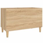 vidaXL Armoire à disques chêne sonoma 74 5x38x48 cm bois d'ingénierie