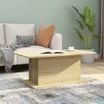 vidaXL Table basse chêne sonoma 102x55 5x40 cm bois d'ingénierie