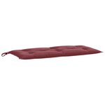 vidaXL Coussin de banc de jardin rouge bordeaux mélangé tissu