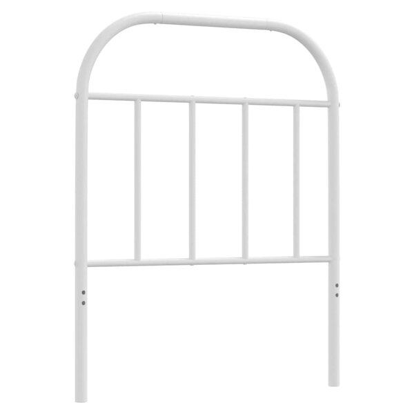 vidaXL Tête de lit métal blanc 75 cm
