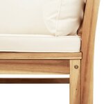 vidaXL Salon de jardin 4 Pièces avec coussins Bois d'acacia solide