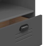 vidaXL Bibliothèque VIKEN gris anthracite 80x40x90cm bois d'ingénierie