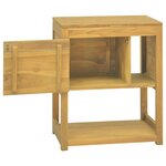 vidaXL Armoire de salle de bain 60x40x75 cm bois de teck solide