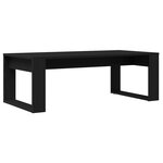 Table basse vidaXL noire en chêne 102x50x35 cm en bois d'ingénierie