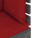 vidaXL Salon palette de jardin 6 Pièces avec coussins Bois de pin massif