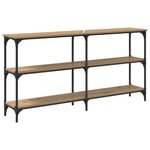 vidaXL Table console Chêne artisanal 150 x 29 x 75 cm