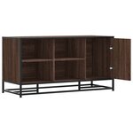 vidaXL Banc à chaussures chêne marron bois d'ingénierie et métal