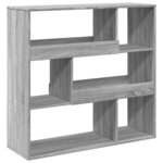 vidaXL Cloison de séparation sonoma gris bois d'ingénierie