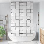 vidaXL Store enrouleur de douche 130x240 cm largeur du tissu 126 cm