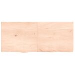 vidaXL Dessus de table 140x60x(2-6) cm bois de chêne massif non traité