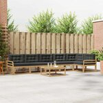 vidaXL Ensemble de canapés d'extérieur 7 Pièces Blanc et anthracite