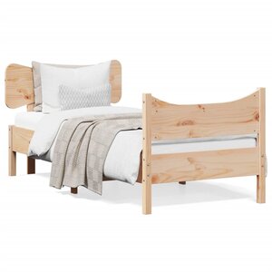 vidaXL Cadre de lit sans matelas 90x200 cm bois de pin massif