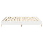 vidaXL Cadre de lit sans matelas blanc 160x200 cm bois d'ingénierie