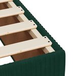vidaXL Cadre de lit sans matelas vert foncé 160x200 cm velours