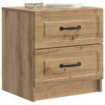 vidaXL Cabinet de chevet Chêne artisanal 43 x 34 5 x 44 5 cm