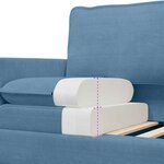 vidaXL Canapé Bleu 76 x 81 x 87 5 cm Tissu