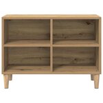 vidaXL Meuble TV Marron 69.5 x 30 x 50 cm Bois d'ingénierie