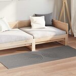 vidaXL Tapis de surface Rectangulaire HUARTE Gris 200 x 80 cm