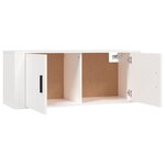 vidaXL Meubles TV muraux 2 Pièces blanc 100x34 5x40 cm