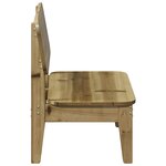 vidaXL Chaise de jardin 60x52 5x72 cm bois de pin imprégné
