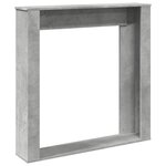 VidaXL Cadre de cheminée gris béton 100x20x100 cm bois d'ingénierie