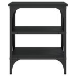 vidaXL Table d'appoint Noir 40x42x50 cm Bois d’ingénierie