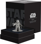 Figurine Maître Yoda de Star Wars en argent g 150 millésime 2023