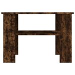 vidaXL Table basse Chêne fumé 60x60x42 cm Bois d'ingénierie