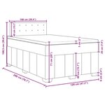 vidaXL Sommier à lattes de lit avec matelas Bleu 120x200 cm Tissu