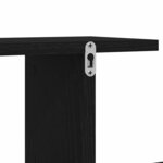 vidaXL Étagère TV murale Chêne noir 125 x 18 x 23 cm Bois d'ingénierie