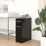 vidaXL Armoire d'apothicaire Noir 20x45 5x60 cm Bois d’ingénierie