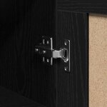 vidaXL Meuble mural Chêne noir 69 5 x 34 x 90 cm Bois d'ingénierie