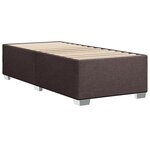 vidaXL Cadre de lit sans matelas marron foncé 100x200 cm tissu