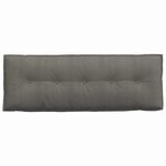 vidaXL Coussin de Dos Gris clair 140 x 50 cm Tissu en velours côtelé