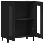 vidaXL Buffet noir 69 5x34x90 cm bois d'ingénierie