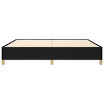 vidaXL Cadre de lit sans matelas noir 200x200 cm tissu