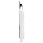 vidaXL Tête de lit suspendue Blanc tissu
