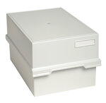 Boîte 1000 fiches A5 gris lumière EXACOMPTA