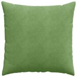 vidaXL Coussins de canapé 2 Pièces Vert clair 60 x 60 cm