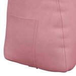vidaXL Coussin de Dos Rose 80 x 24 x 50 cm Velours