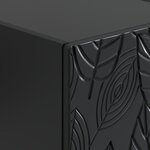 vidaXL Table basse Noir 50 x 49 x 40 cm Bois d'ingénierie