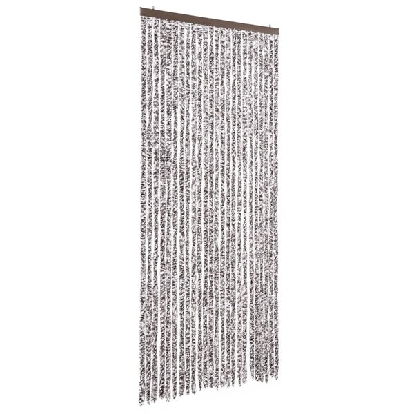 vidaXL Moustiquaire Marron et beige 100 x 220 cm Chenille