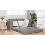 vidaXL Canapé-Lit 60cm Taupe tissu